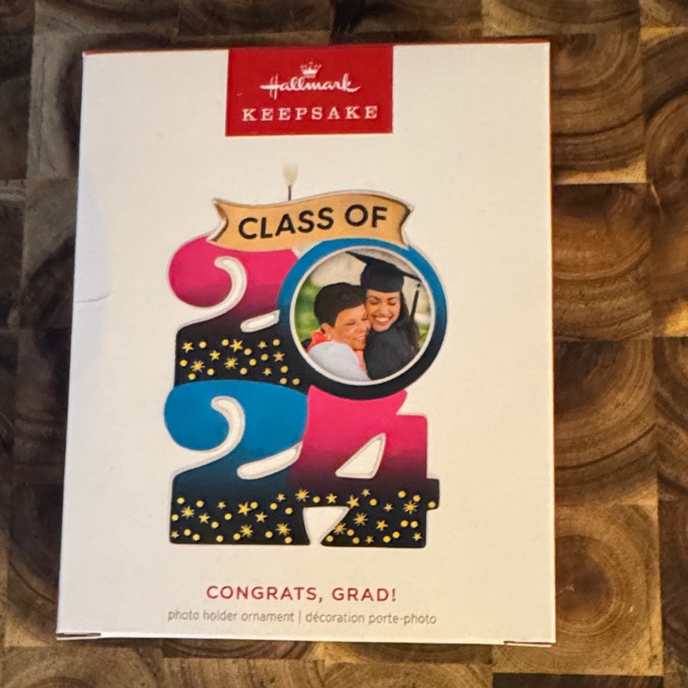 Hallmark Keepsake Class of 2024 Ornament with Pink and Blue Accents